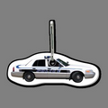 Police Car Shaped Tag W/ Zipper Clip